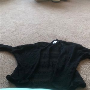 Black lace like 1/4 sleeve cover up